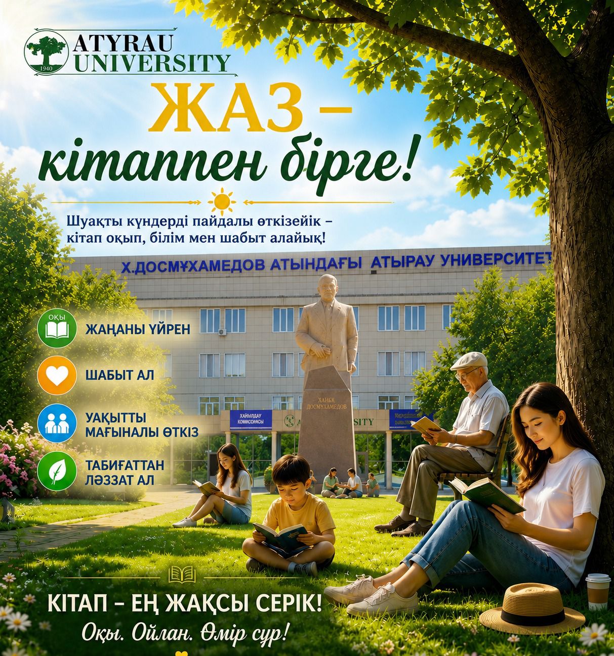Кітап оқитын ұлт: жазғы оқу маусымы басталды